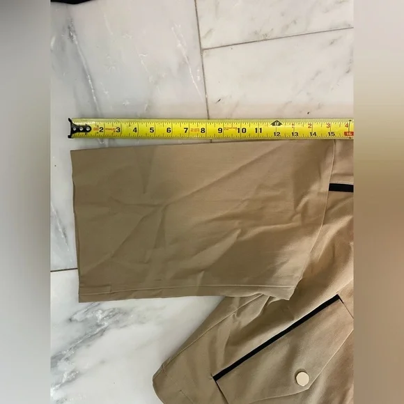 Lysse New York, khaki cropped zip up wide sleeve lightweight jacket womens Small - Picture 3 of 8